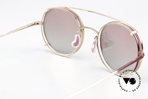 Caroline Abram Virginia Damenbrille mit Sonnen-Clip, auf 249€ reduziert (kleiner Kratzer rechter Bügel), Passend für Damen