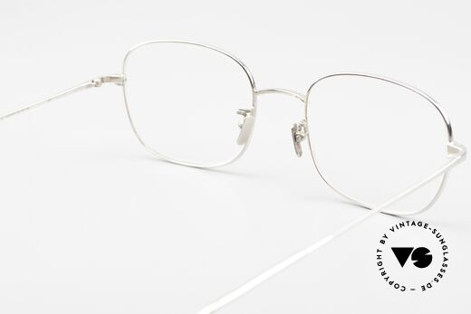 Gernot Lindner GL-301 Eckige Brille 925er Silber, ungetragenes Exemplar aus der 2019er Kollektion, Passend für Herren und Damen