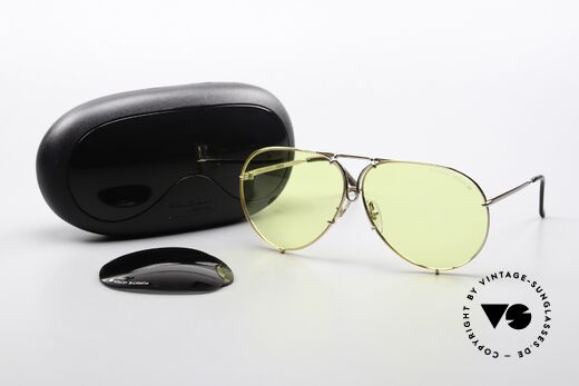Porsche 5623 Ultra Rare Gelbe PD Gläser, KEINE Retro-Sonnenbrille; sondern das alte Original, Passend für Herren