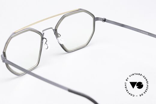 Lindberg 9756 Strip Titanium Interessante Farbkombination, die orig. DEMOgläser können beliebig getauscht werden, Passend für Herren