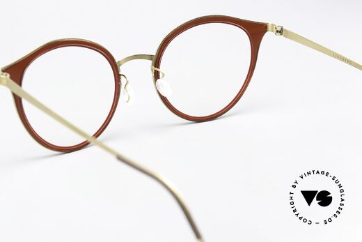 Lindberg 9728 Strip Titanium Sehr Weibliches Brillendesign, die orig. DEMOgläser können beliebig getauscht werden, Passend für Damen