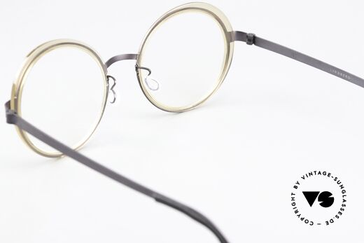 Lindberg 9732 Strip Titanium Runde Designerbrille Damen, die orig. DEMOgläser können beliebig getauscht werden, Passend für Damen
