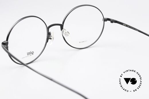 Götti August Titanium Brille Rund Unisex, die DEMO-Gläser können beliebig getauscht werden, Passend für Herren und Damen