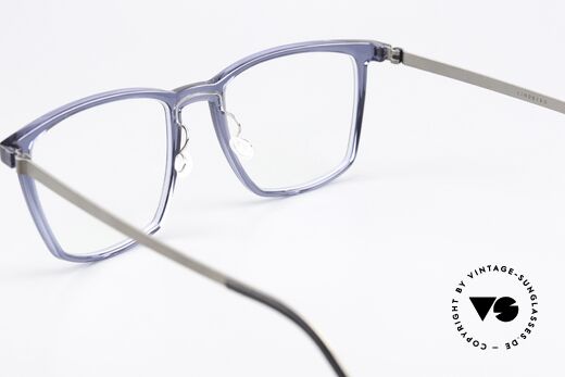 Lindberg 1260 54 Acetanium Blau Transparente Fassung, diese Qualitätsfassung ist natürlich beliebig verglasbar, Passend für Herren