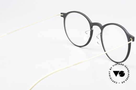 Lindberg 6541 NOW Mattschwarz Und Mattgold, ungetragenes Designerstück mit original Lindberg Etui, Passend für Herren und Damen