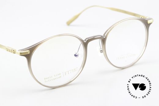 Frank Custom FT7187 Panto Brillenfassung Titan, ein ungetragenes Modell aus der 2018 Kollektion, Passend für Herren und Damen