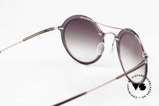 Silhouette 8705 Leichte Runde Sonnenbrille, Sonnengläser sind auch durch optische ersetzbar, Passend für Herren und Damen