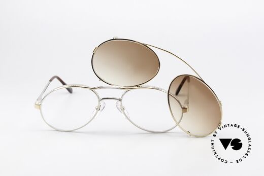 Bugatti 14009 Herrenbrille 80er Bicolor, Größe: medium, Passend für Herren