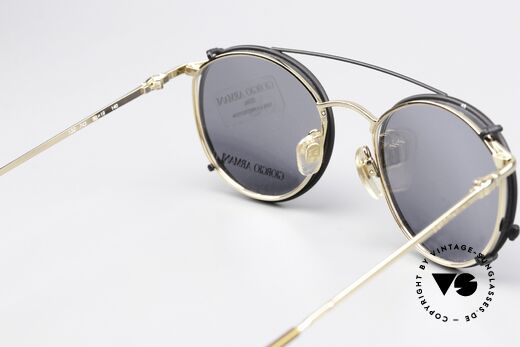 Giorgio Armani 132 80er Pantobrille Mit SunClip, KEINE RETROBRILLE, sondern ein altes ORIGINAL!!, Passend für Herren und Damen