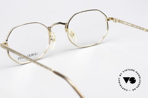 Giorgio Armani 151 Achteckige Vintage Brille 80er, Größe: small, Passend für Herren und Damen