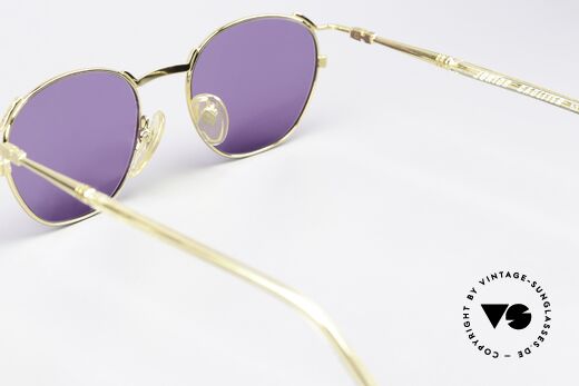 Jean Paul Gaultier 57-2276 Junior Collection Vergoldet, vergoldet mit violetten Gläsern (100% UV Schutz), Passend für Herren und Damen