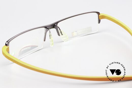 Tag Heuer 3723 Reflex Flexible Bügel Sportbrille, ungetragene Reflex-Fassung, mit original Etui, Passend für Herren