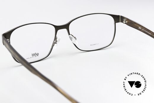Götti Odin Titan Brille Made In Japan, die DEMO-Gläser können beliebig getauscht werden, Passend für Herren und Damen