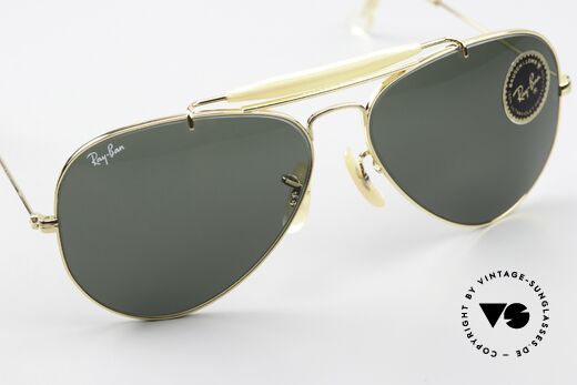 Ray Ban Outdoorsman USA Aviator Sonnenbrille, ungetragen mit vollständiger OVP; Sammlerbrille, Passend für Herren und Damen