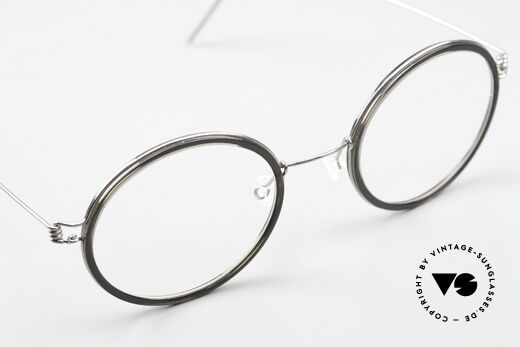 Lindberg Cameron 48 Air Titan Rim Runde Brille Damen Herren, Größe: medium, Passend für Herren und Damen