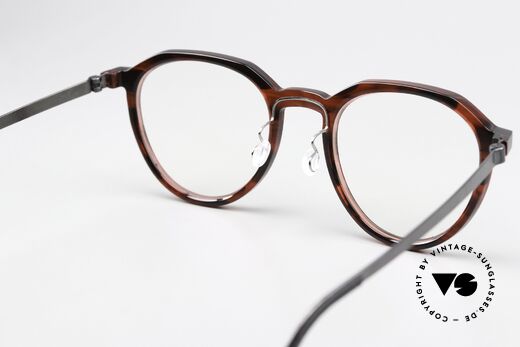 Lindberg 1046 Acetanium Designerbrille Panto Large, diese Qualitätsfassung ist natürlich beliebig verglasbar, Passend für Herren und Damen