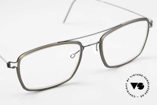 Lindberg Oscar Air Titan Rim Markant Eckige Herrenbrille, Größe: large, Passend für Herren Lindberg Oscar Air Titan Rim Markant Eckige Herrenbrille, Größe: large, Passend für Herren