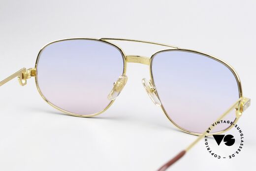 Cartier Romance Santos - M Gläser in Babyblau Zu Pink, KEINE RETRObrille; ein 35 Jahre altes vintage ORIGINAL, Passend für Herren und Damen
