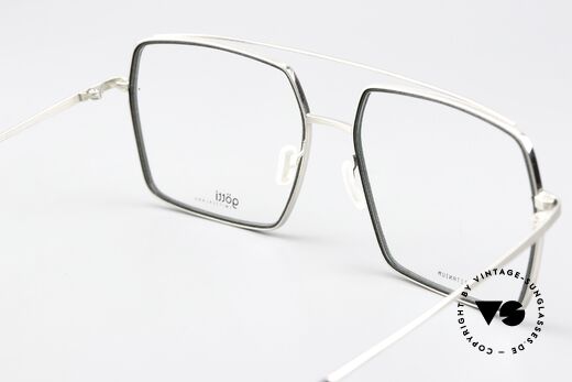 Götti Drake XL Titanium Herrenbrille, DEMO-Gläser können beliebig getauscht werden, Passend für Herren