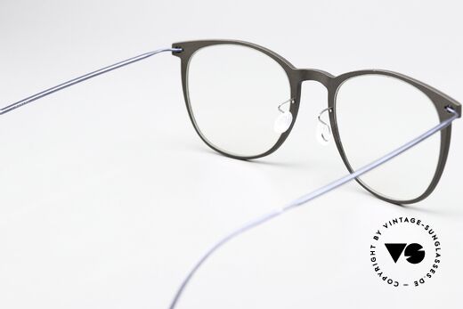 Lindberg 6529 51 NOW Braungrau Und Dunkelblau, ungetragenes Designerstück mit original Lindberg Etui, Passend für Damen