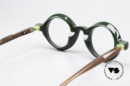 Piero Massaro 905 Massive Runde Designerbrille, ungetragenes Exemplar aus der 2017er Kollektion, Passend für Herren und Damen
