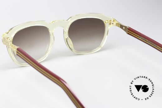 Jean Paul Gaultier 57-1071 Extravagante Designerbrille, Sonnengläser in braun-Verlauf mit 100% UV Schutz, Passend für Herren und Damen