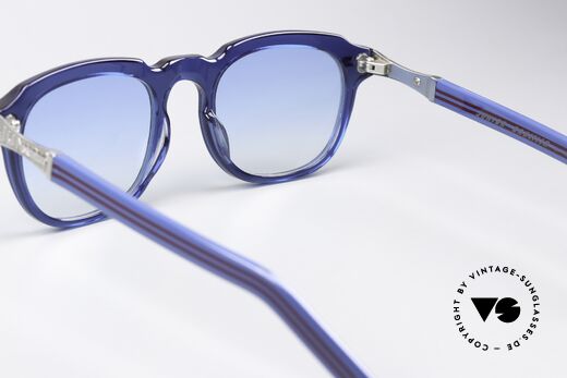 Jean Paul Gaultier 57-1071 Brille Mit Modegeschichte, Sonnengläser in blau-Verlauf mit 100% UV Protection, Passend für Herren und Damen