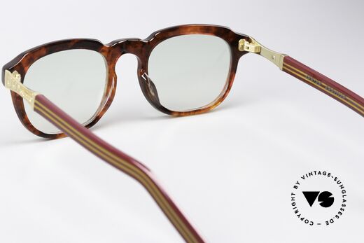 Jean Paul Gaultier 57-1071 Vintage Mode 80er Zeitgeist, nur sehr leicht getönte Gläser (auch abends tragbar), Passend für Herren und Damen