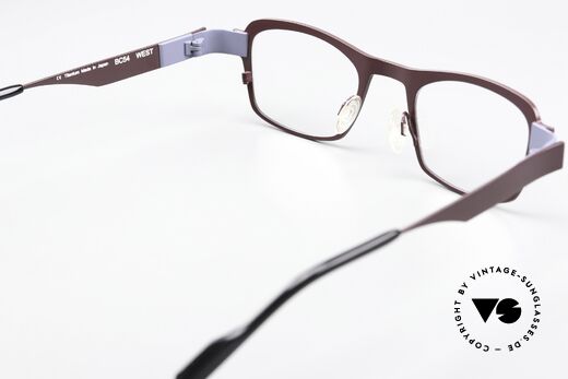 Anne Et Valentin West Designerbrille Titanium, ungetragenes Einzelstück von 2014; made in Japan, Passend für Herren und Damen
