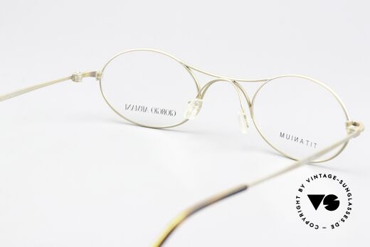 Giorgio Armani 229 AR5027 Die Armani Schubert Brille, die veredelte TITANIUM Neuauflage mit Nasen-Pads, Passend für Herren und Damen