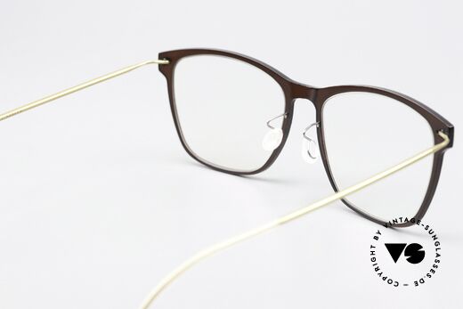 Lindberg 6525 NOW Size 50mm In Braun Und Gold, ungetragenes Designerstück mit original Lindberg Etui, Passend für Damen