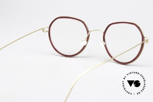 Lindberg Gillian Air Titan Rim Damenbrille Panto Style, Fassung kann beliebig (optisch / Sonne) verglast werden, Passend für Damen