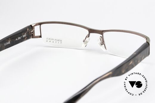 Alain Mikli AL0867 Titanium Designerbrille, Glashöhe 27mm = kein Gleitsicht (eine Lesebrille), Passend für Herren
