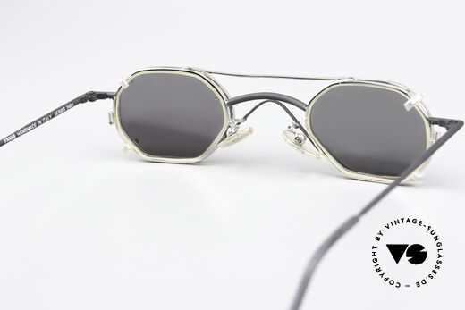 Christian Roth 2401 Kleine Brille Mit Sonnenclip, kleine Form (von 1992) ist für große Sehstärken ideal, Passend für Herren und Damen