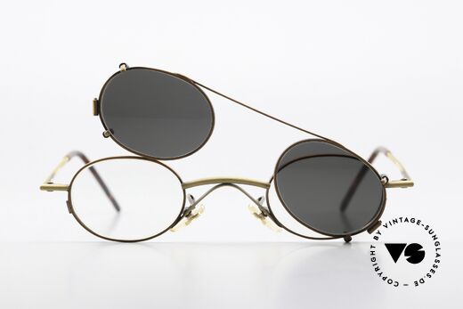 Christian Roth 2400 Ovale Clip On Brille 1992, Größe: small, Passend für Herren und Damen