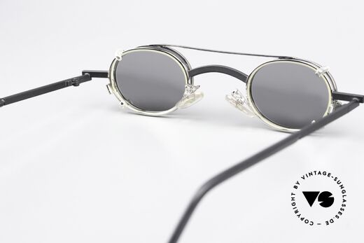 Christian Roth 2505 Oval Mit Silbernem Clip On, die KLEINE Fassung ist für große Sehstärken ideal, Passend für Herren und Damen