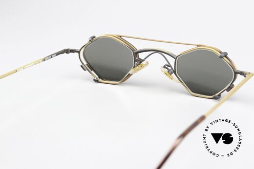 Christian Roth 2402 Achteckige Brille Antik Gold, die SMALL Fassung ist für sehr große Sehstärken ideal, Passend für Herren und Damen