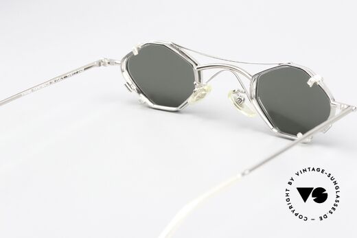 Christian Roth 2402 Achteck Brille Sonnen-Clip, die sehr KLEINE Fassung ist für hohe Sehstärken ideal, Passend für Herren und Damen