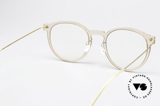 Lindberg 6603 NOW Brille Kristallklar Mit Gold, die orig. DEMOgläser können beliebig getauscht werden, Passend für Damen