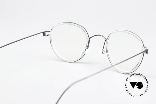 Lindberg Jackie 44 Air Titan Rim Unisexbrille Im Panto Stil, Fassung kann beliebig (optisch / Sonne) verglast werden, Passend für Herren und Damen