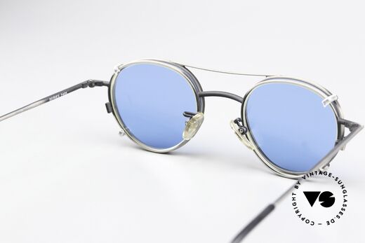 Christian Roth 2405 90er Brille In Antik-Silber, sehr funktional (gleitsichtfähig) und mit Sonnenschutz, Passend für Herren und Damen
