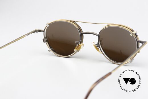 Christian Roth 2405 90er Brille In Antik-Bronze, sehr funktional (gleitsichtfähig) und mit Sonnenschutz, Passend für Herren und Damen