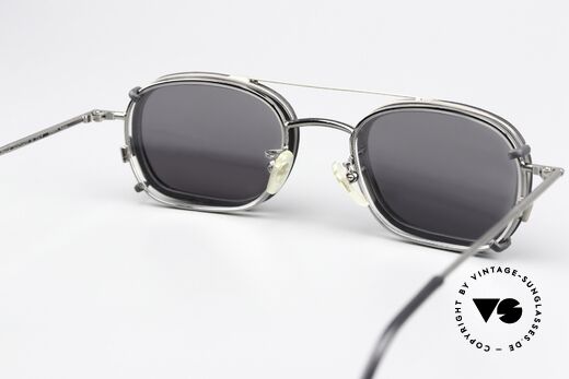 Christian Roth 2404 Brille Gunmetal Mit Sun Clip, sehr funktional (gleitsichtfähig) und mit Sonnenschutz, Passend für Herren und Damen