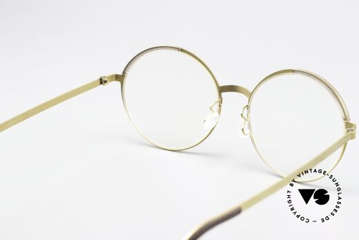 Lindberg 9853 Strip Titanium Runde Titanium Fassung, die orig. DEMOgläser können beliebig getauscht werden, Passend für Damen