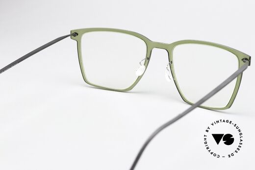Lindberg 6554 NOW Eckige Designerbrille Unisex, ungetragenes Designerstück mit original Lindberg Etui, Passend für Herren und Damen