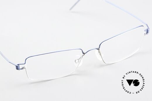 Lindberg Flemming Air Titan Rim Eckige Titaniumbrille Unisex, eleganter Rahmen ohne Schrauben, Nieten oder Lötungen, Passend für Herren und Damen
