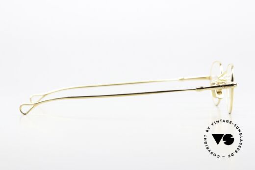 Lunor V 103 Zeitlose Brille Gelbgold, natürlich ungetragen (sehr leichte Titanium-Pads), Passend für Herren und Damen