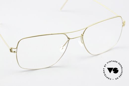 Lindberg Joshua Air Titan Rim Herrenbrille Eckig Aviator, Titan-Fassung kann natürlich beliebig verglast werden, Passend für Herren