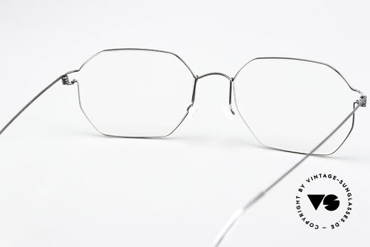 Lindberg Jeppe Air Titan Rim Eckige Brille Schwarz Poliert, Größe: medium, Passend für Herren und Damen Lindberg Jeppe Air Titan Rim Eckige Brille Schwarz Poliert, Größe: medium, Passend für Herren und Damen