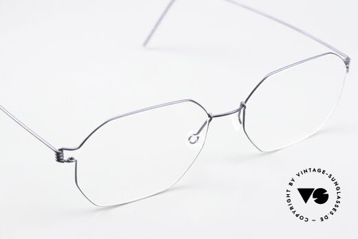 Lindberg Jeppe Air Titan Rim Eckige Brille In Matt Grau, Titan-Fassung kann natürlich beliebig verglast werden, Passend für Herren und Damen